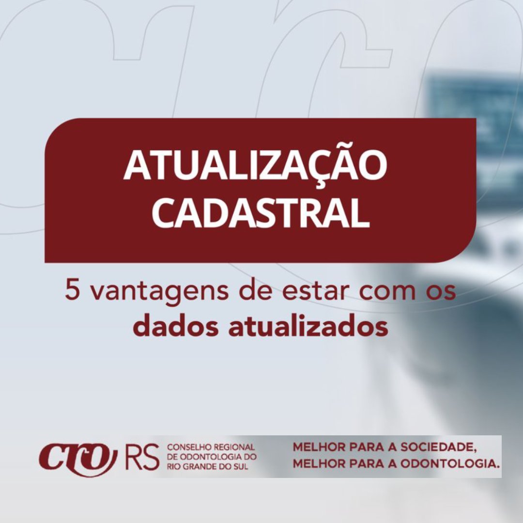 Atualização Cadastral CRO/RS
